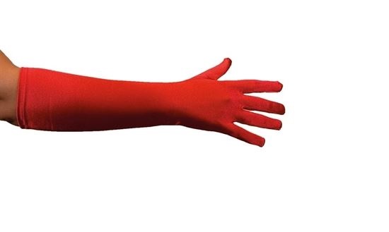 verkoop - attributen - Handschoenen - Handschoenen satijn rood